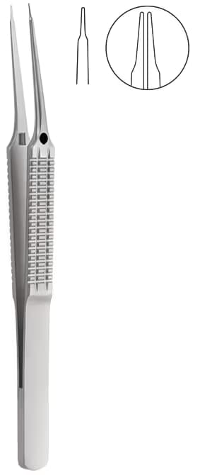 PENSET MİKRO DÜZ SAP 10° AÇILI 11CM 0,30MM