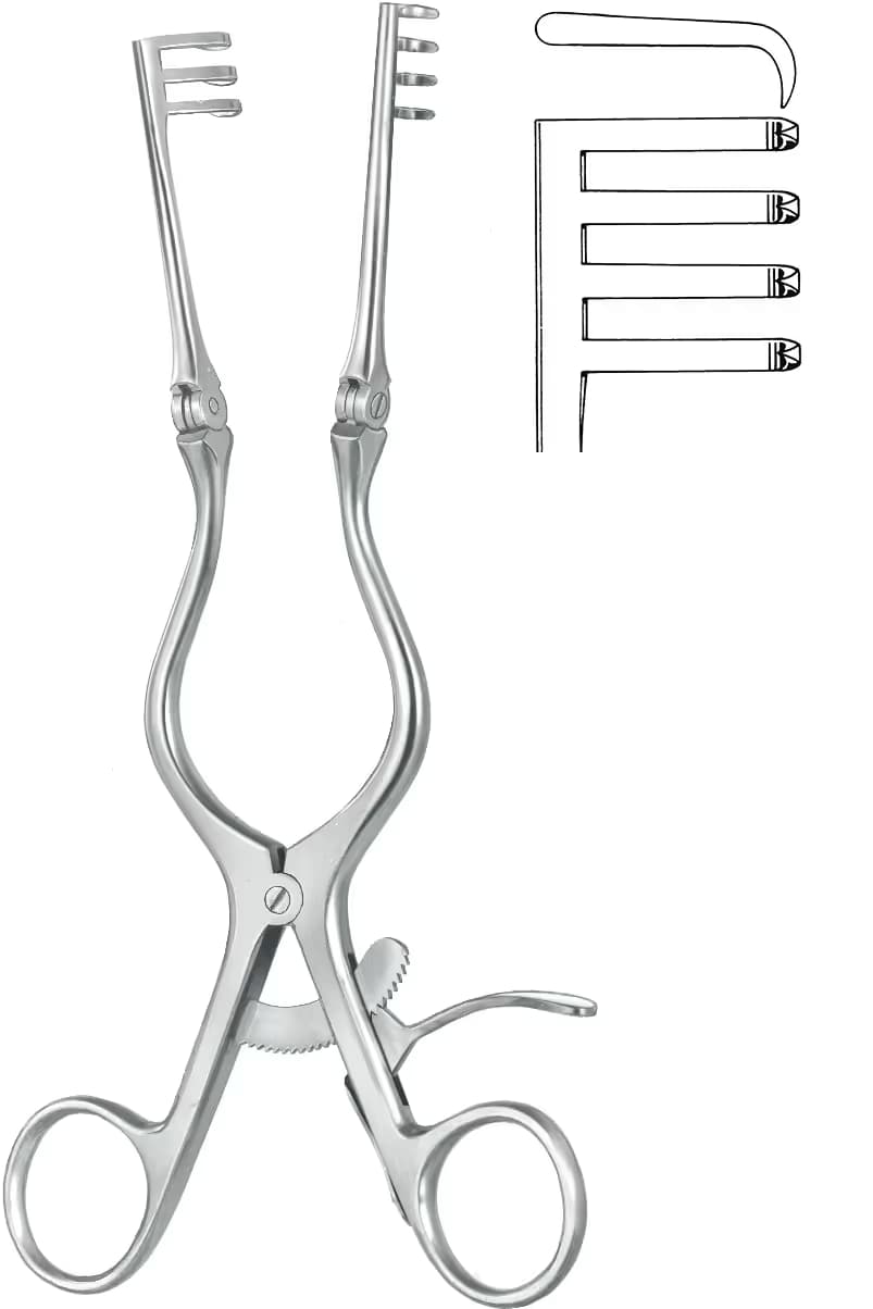 OTOMATIK EKARTOR ADSON 3X4 YARI SIVRI 21CM