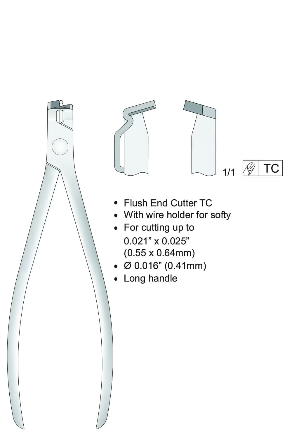 Distal Flush Ve Kesici 140Mm