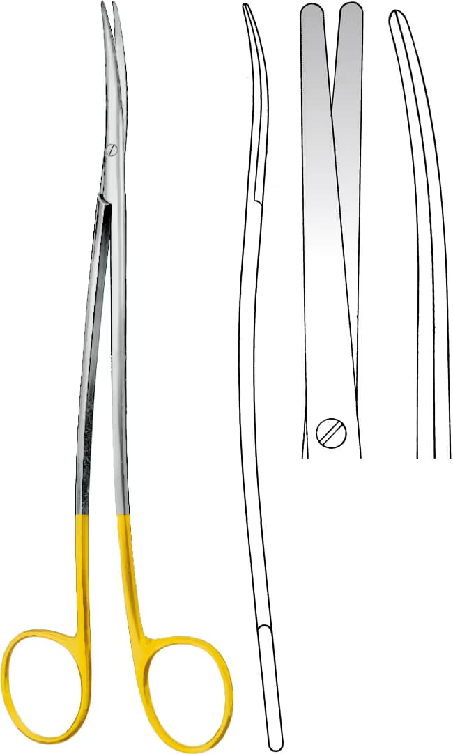 TC MAKAS METZENBAUM S MODEL İNCE 23CM EĞRİ