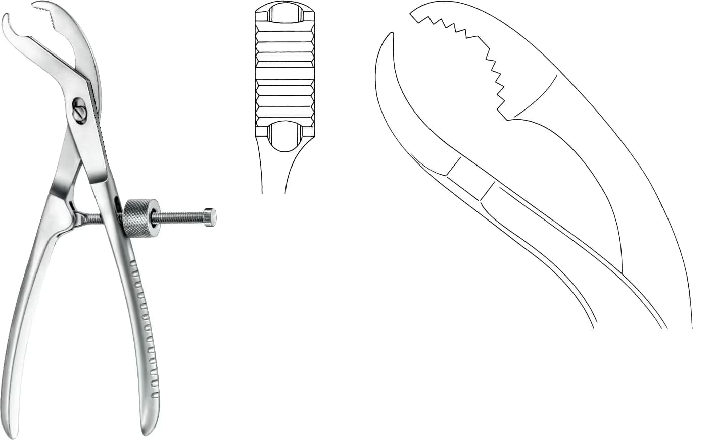 KEMİK KLEMPİ MERKEZ VİDALI 26CM 11MM