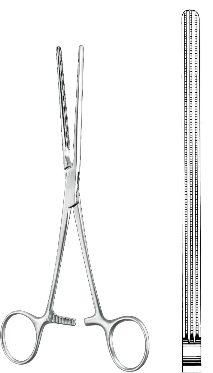 ATRAVMATİK BARSAK KLEMPİ DOYEN 23CM DÜZ
