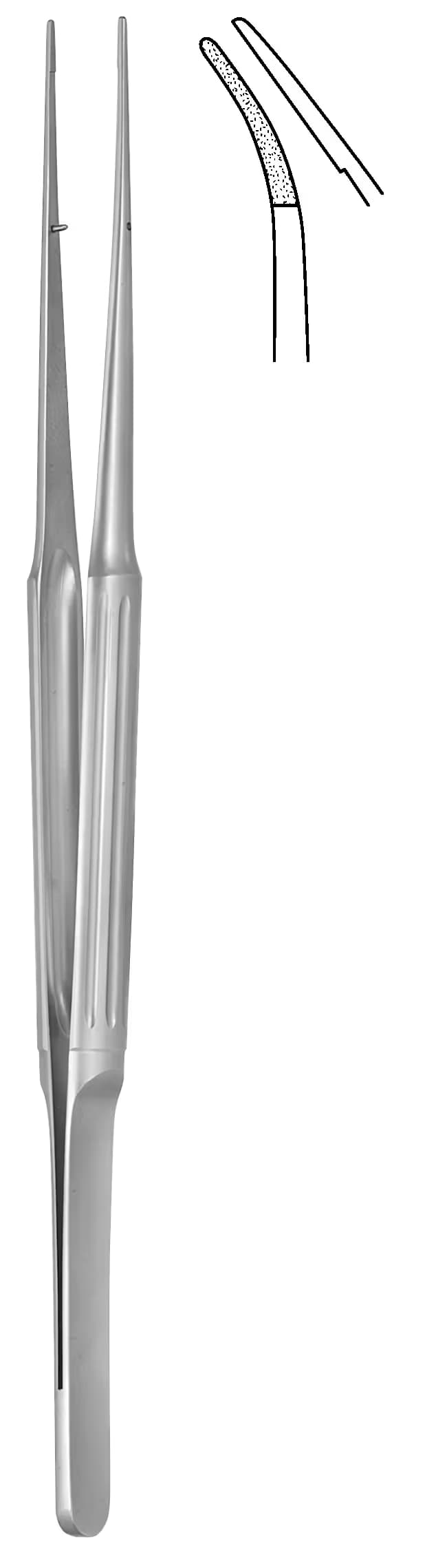 PENSET MİKRO IGLHAUT 18CM EĞRİ 0,70MM