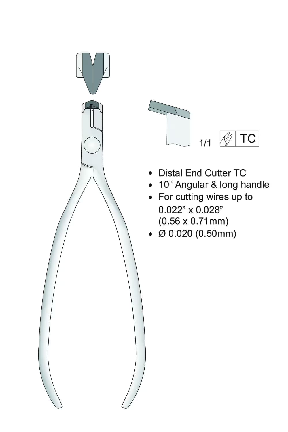 Kesici Distal Ve Flush 150Mm