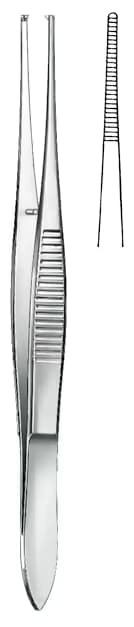 GRAEFE penset dişsiz 10cm düz