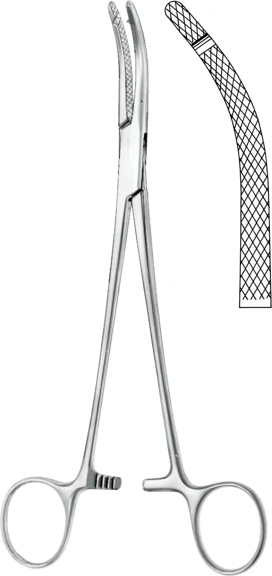 HİSTEROKTOMİ KLEMP HEANEY 24CM TEK KANALLI