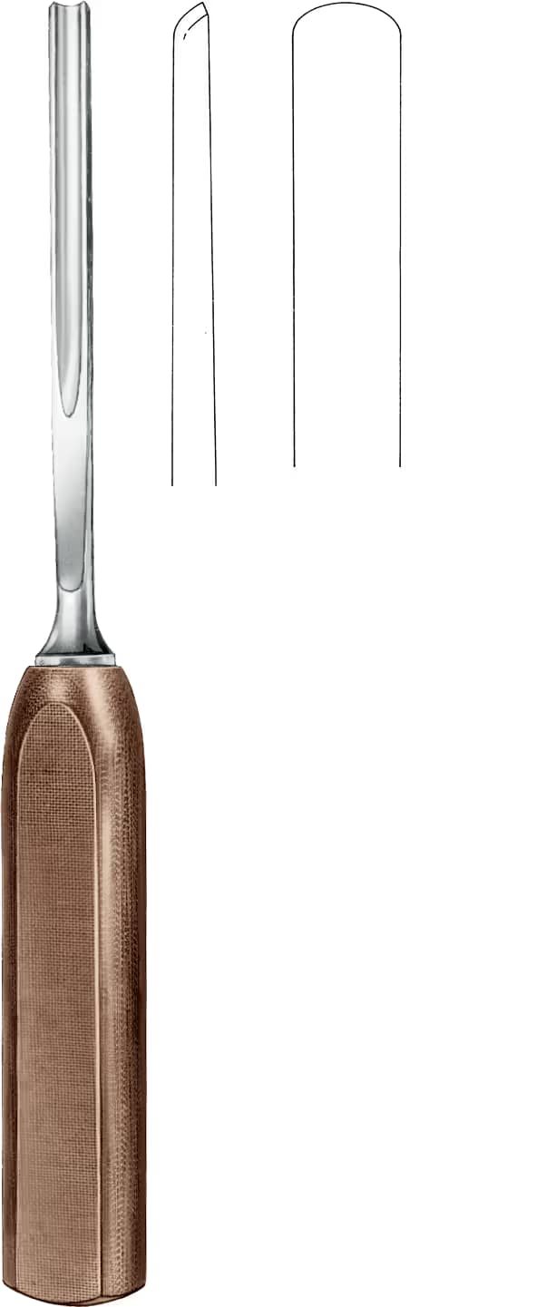 GOUGE HP SAP 25cm 10mm DÜZ