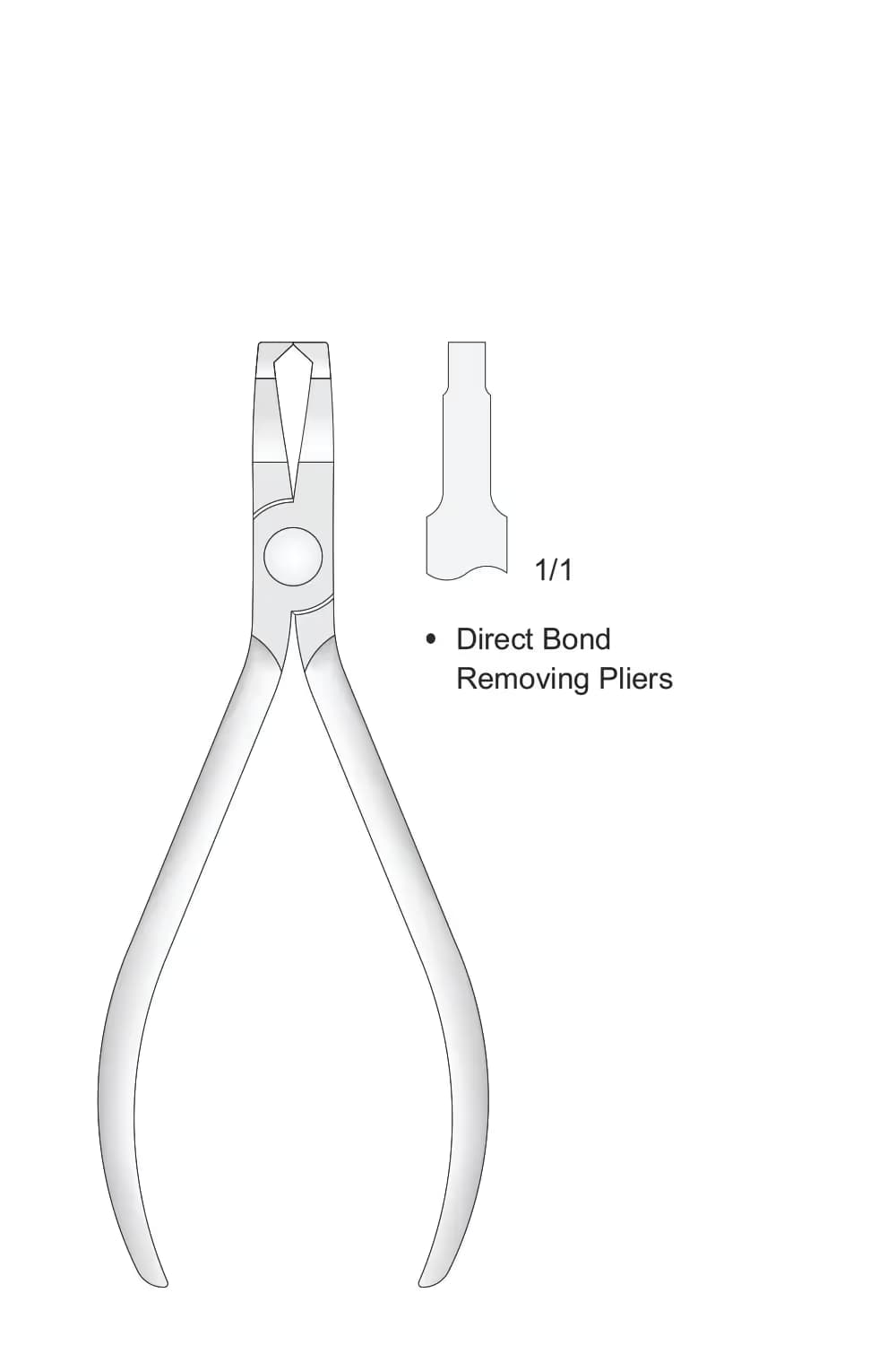Bracket Çıkarma Pensesi 135Mm, Düz