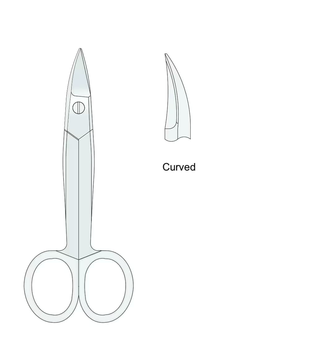 Beebee Tel Kesme Makası 110Mm, Güçlü, Eğri, Sivri