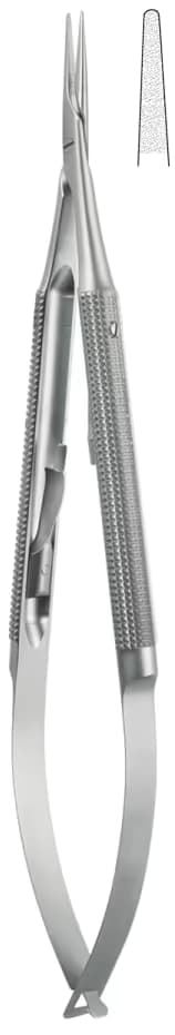 Portegü Mikro kilitli yuvarlak sap 1,2mm 21cm düz elmas püskürtme