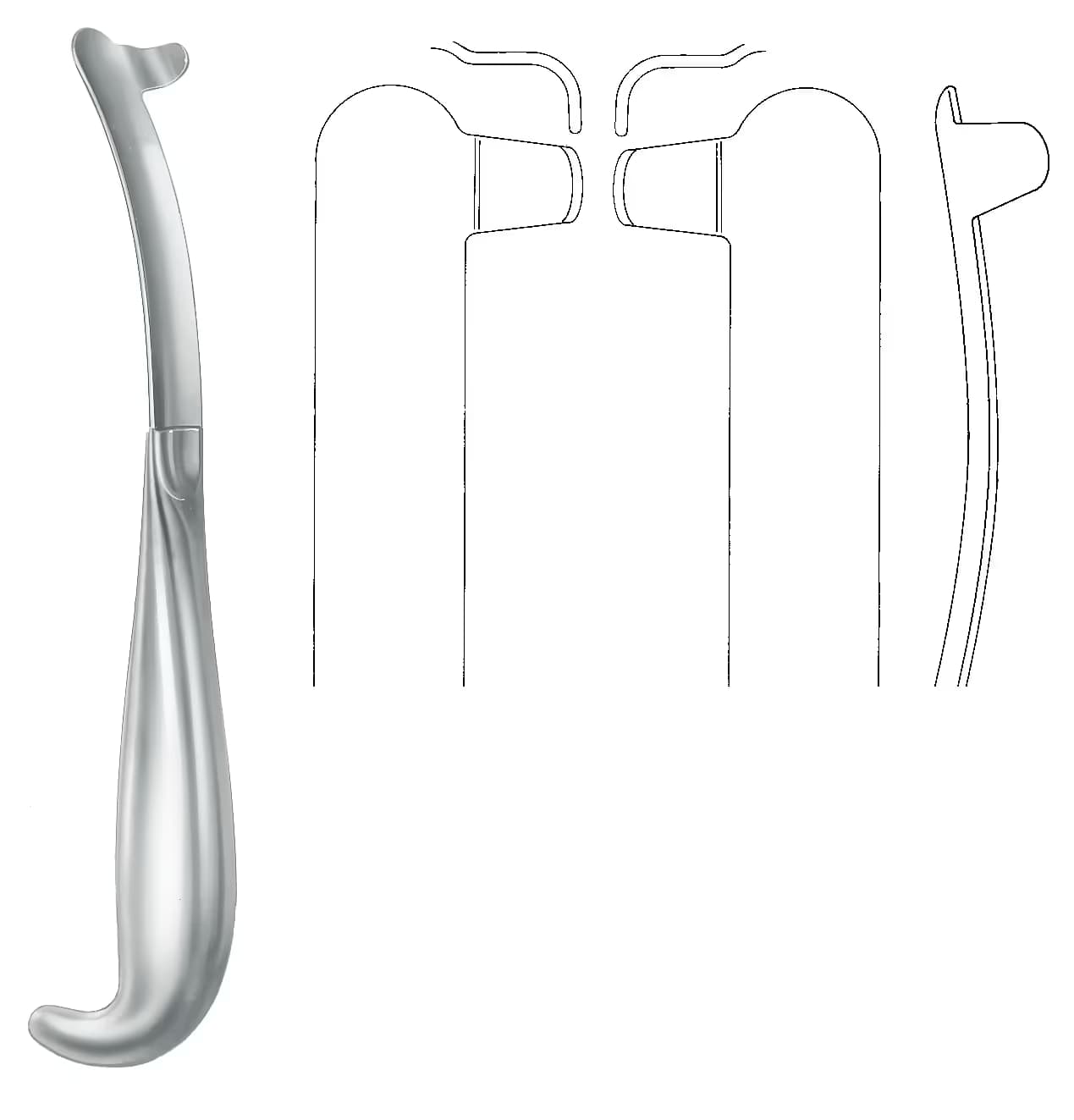 BAUER AĞIZ EKARTÖRÜ 21cm SAĞ
