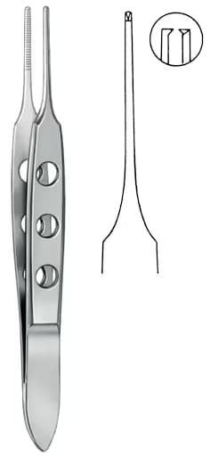 İris Penseti Bishop-Harmon dişli 8,5cm 0,5mm