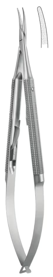 Portegü Mikro kilitli yuvarlak sap 1,2mm 15cm eğri elmas püskürtme
