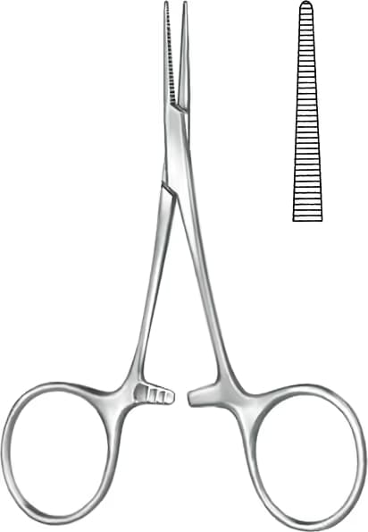 HEMOSTATİK KLEMP HARTMANN 10CM DUZ