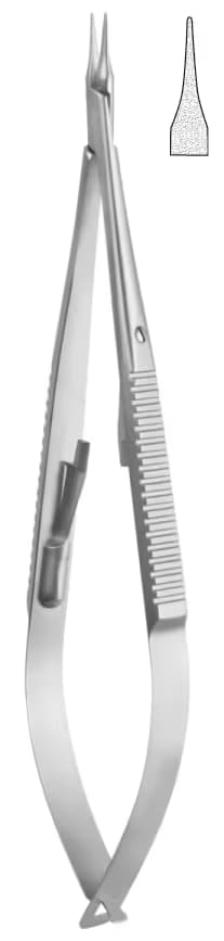 TC Portegü Mikro kilitli düz sap 0,30mm 15cm düz