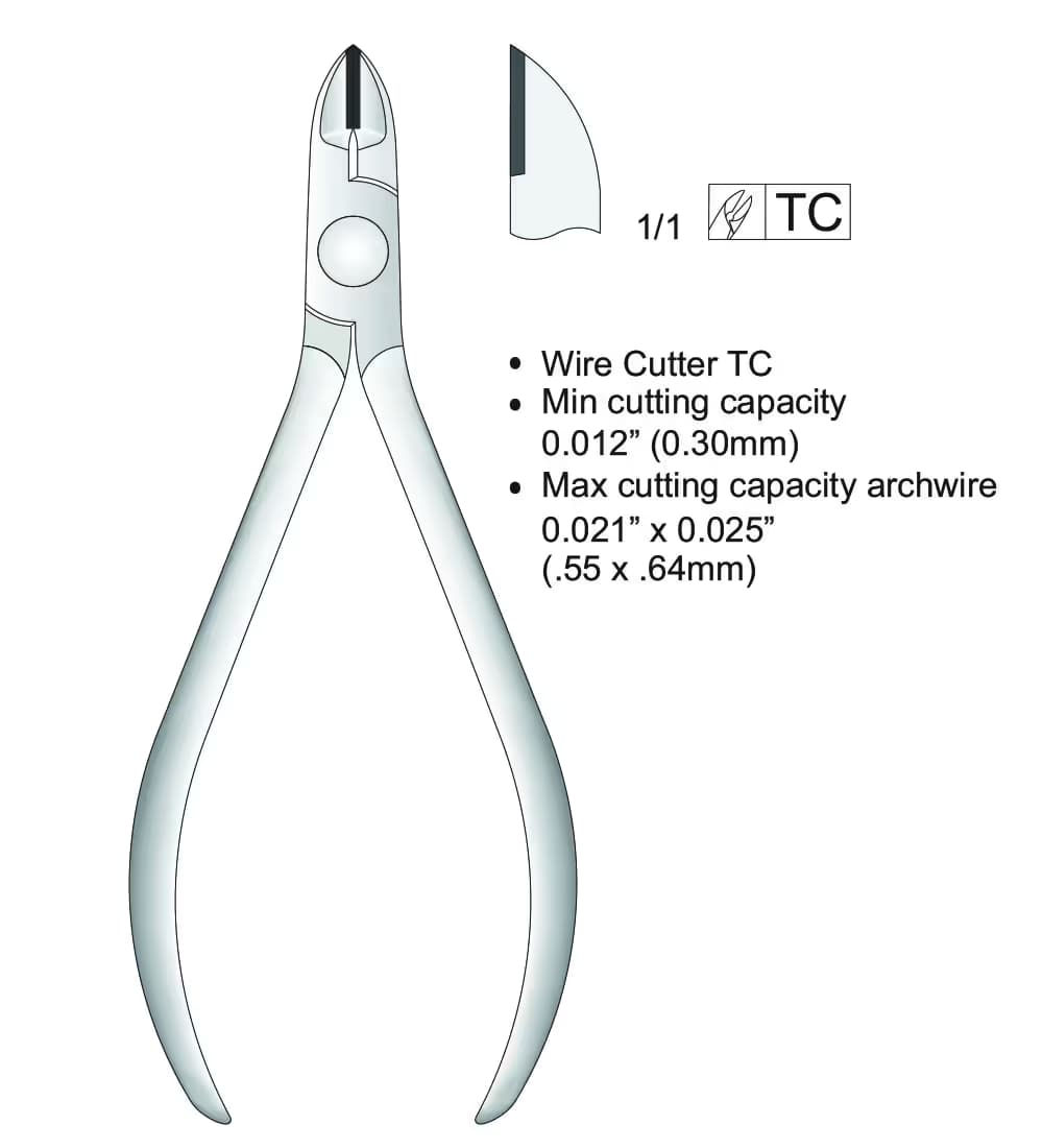 Tc Ligatür Kesici Yumuşak Teller İçin 125Mm 0,30Mm