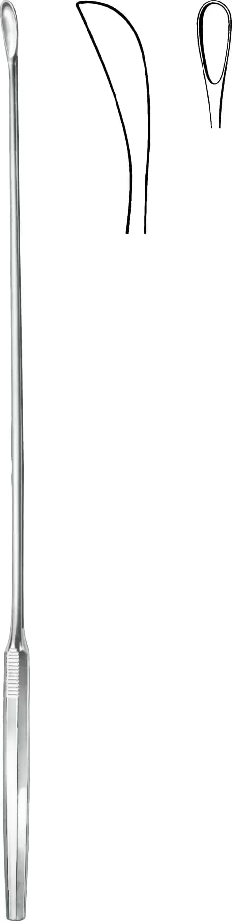 KÜRET LUER KORTE 31CM 4,3MM