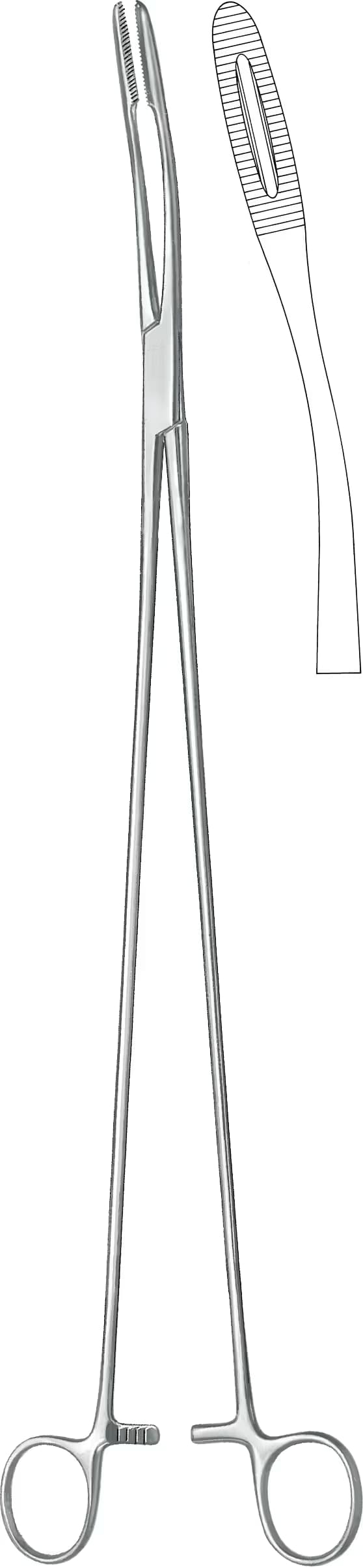 SPANÇ VE TEMİZLİK KLEMPİ GROSS-MAIER 39,5CM EĞRİ
