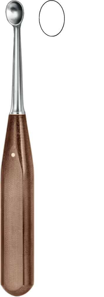 KEMIK KURETI hp saplı VOLKMANN 18,5CM FIG.3 10MM