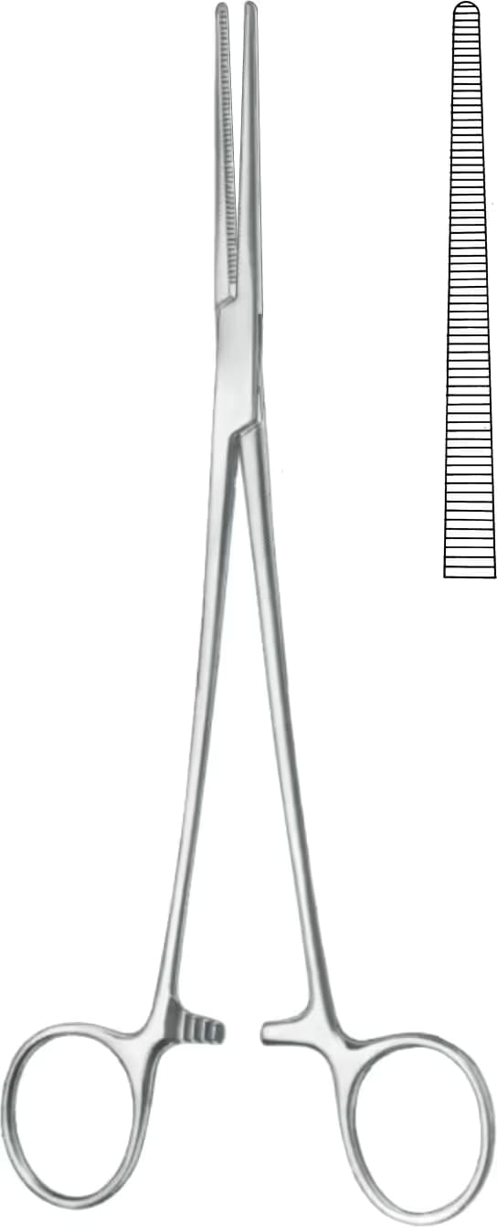 HEMOSTATİK KLEMP ROBERTS 22CM DUZ