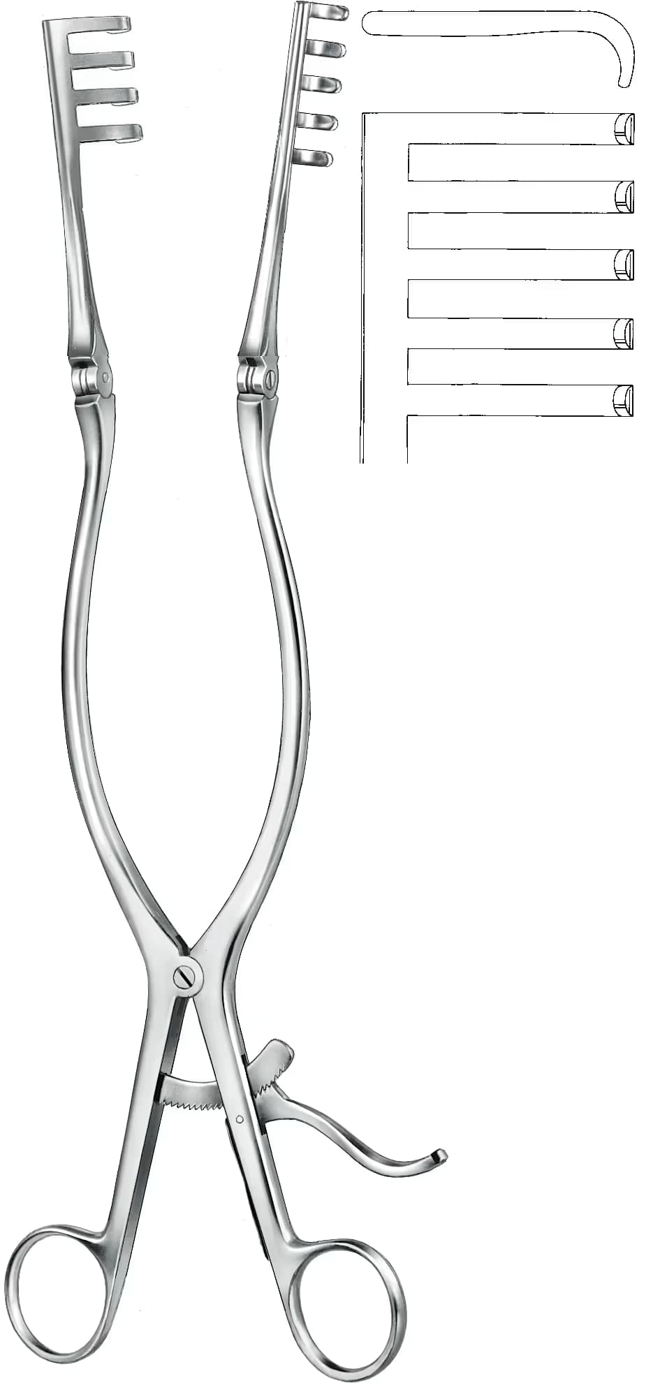 OTOMATIK EKARTOR ADSON 3X4 YARI SIVRI 33CM