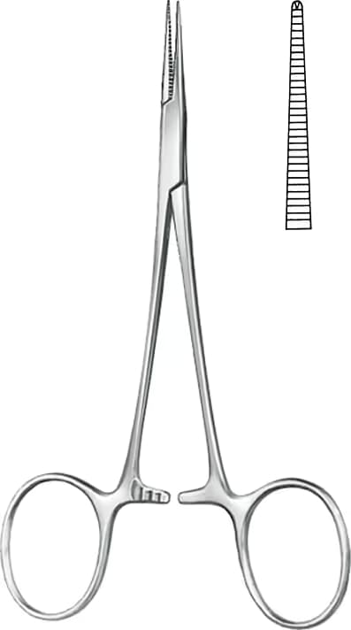 HALSTED MOSQUITO 12CM DÜZ. 1x2 DİŞLİ.