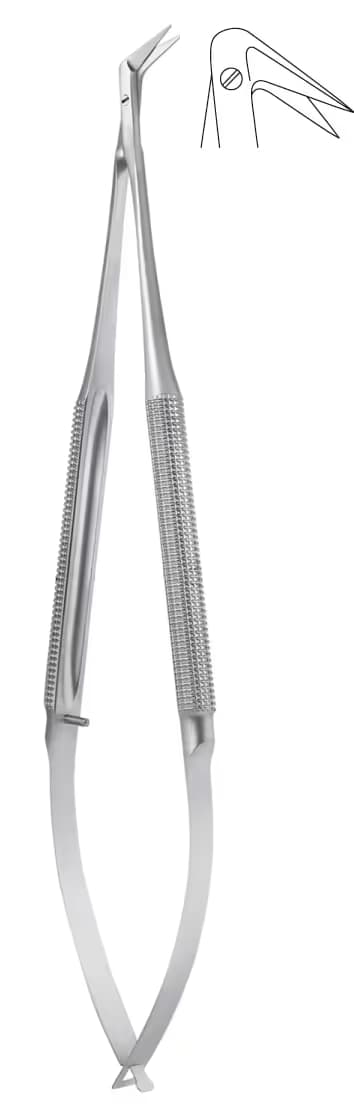 MİKRO MAKAS 16,5cm 125DERECE YUVARLAK SAP