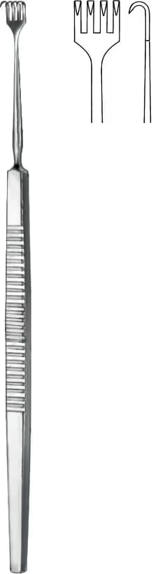 KAYE KANCA 4 DİŞLİ KESKİN 13CM