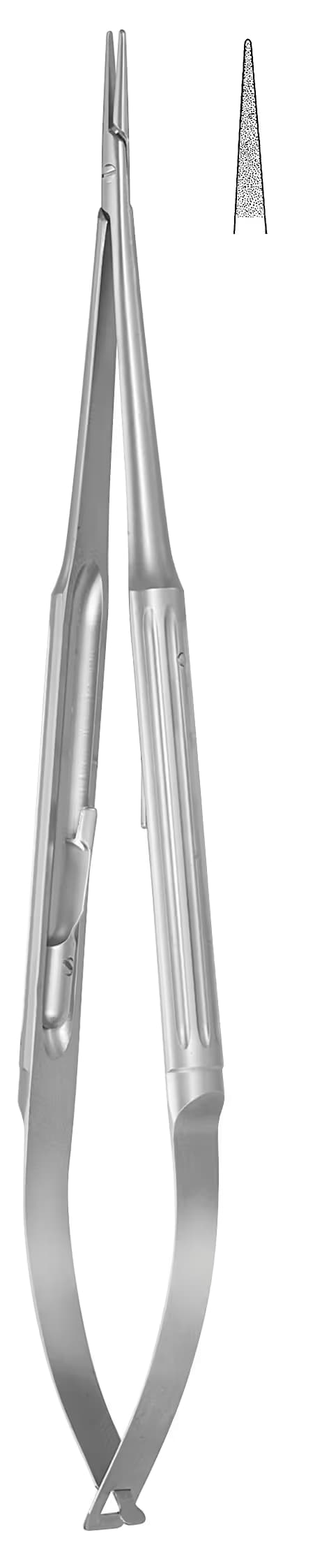 Portegü Mikro IGLHAUT kilitli düz sap 0,70mm 18cm düz