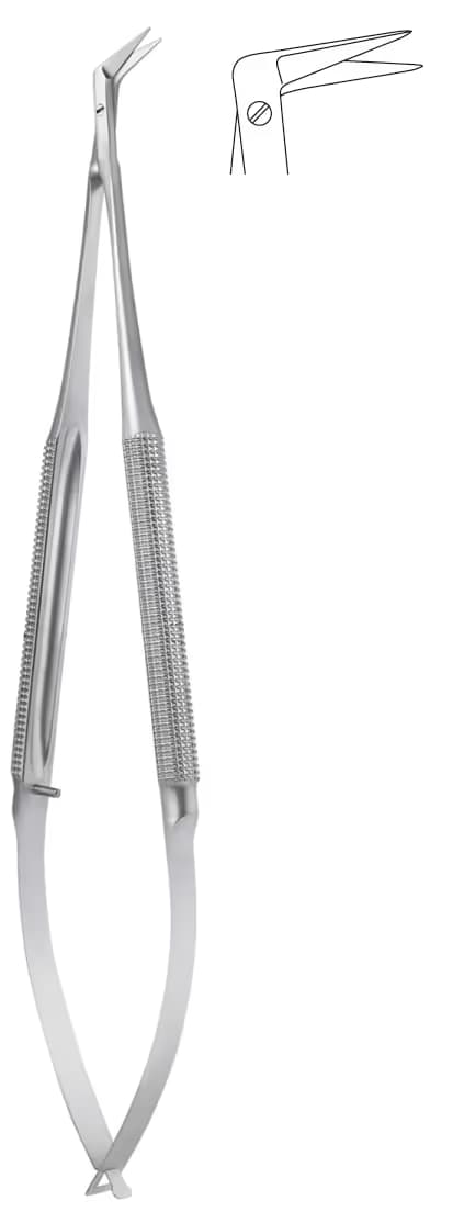 MİKRO MAKAS 23cm 90DERECE YUVARLAK SAP