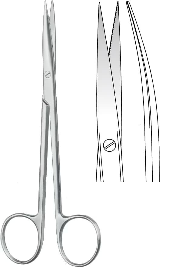 MAKAS METZENBAUM 14,5CM EĞRİ S/S
