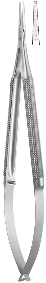 Portegü Mikro kilitsiz yuvarlak sap 0,80mm 21cm düz elmas püskürtme