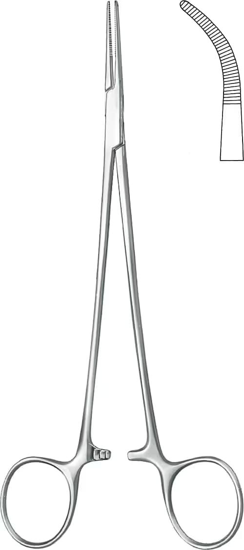 HEMOSTATIC KLEMP ADSON 18,5CM EĞRİ.