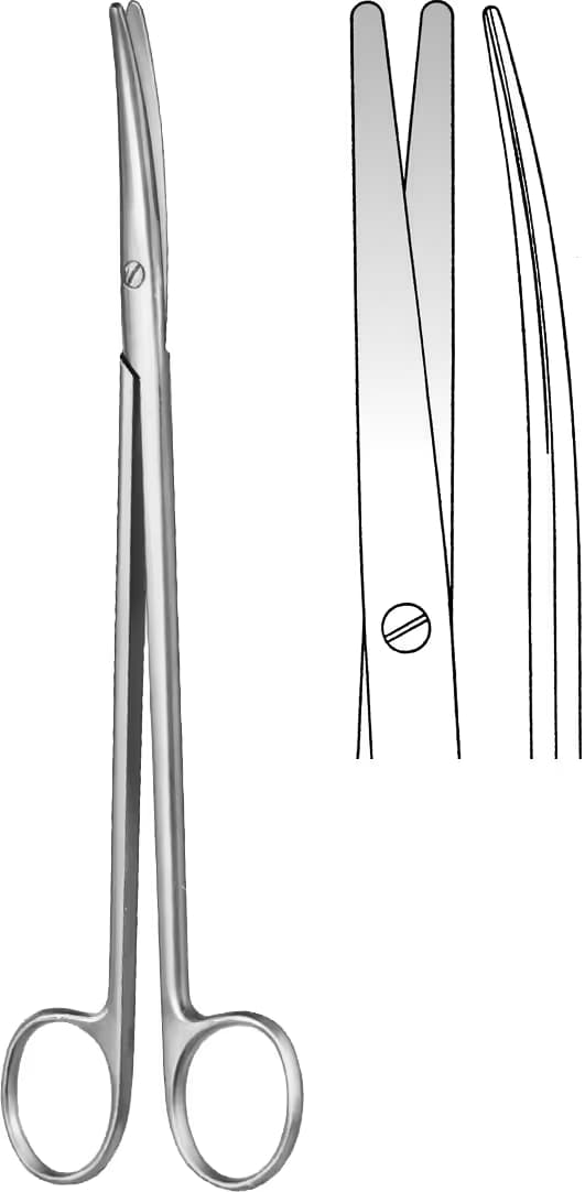 MAKAS METZENBAUM 20CM EĞRİ