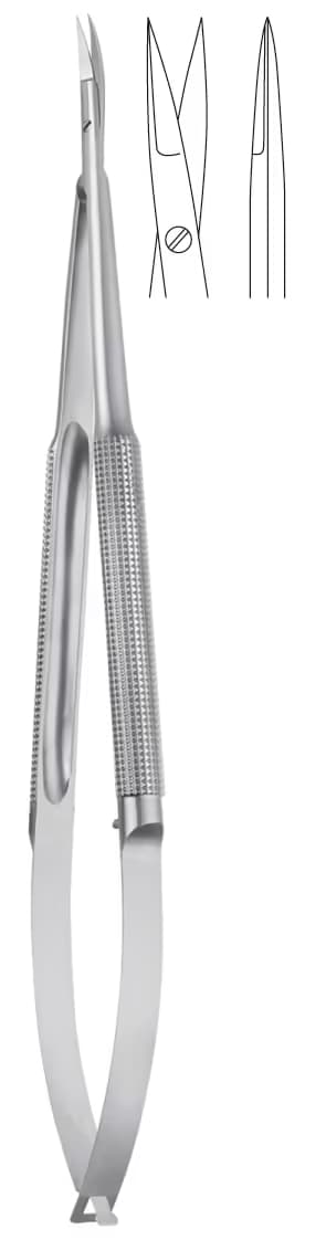 MİKRO MAKAS YUVARLAK SAP 23cm DÜZ