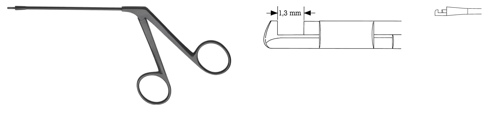 ALLIGATOR MİKRO DIETER FORSEPS 1,3mm