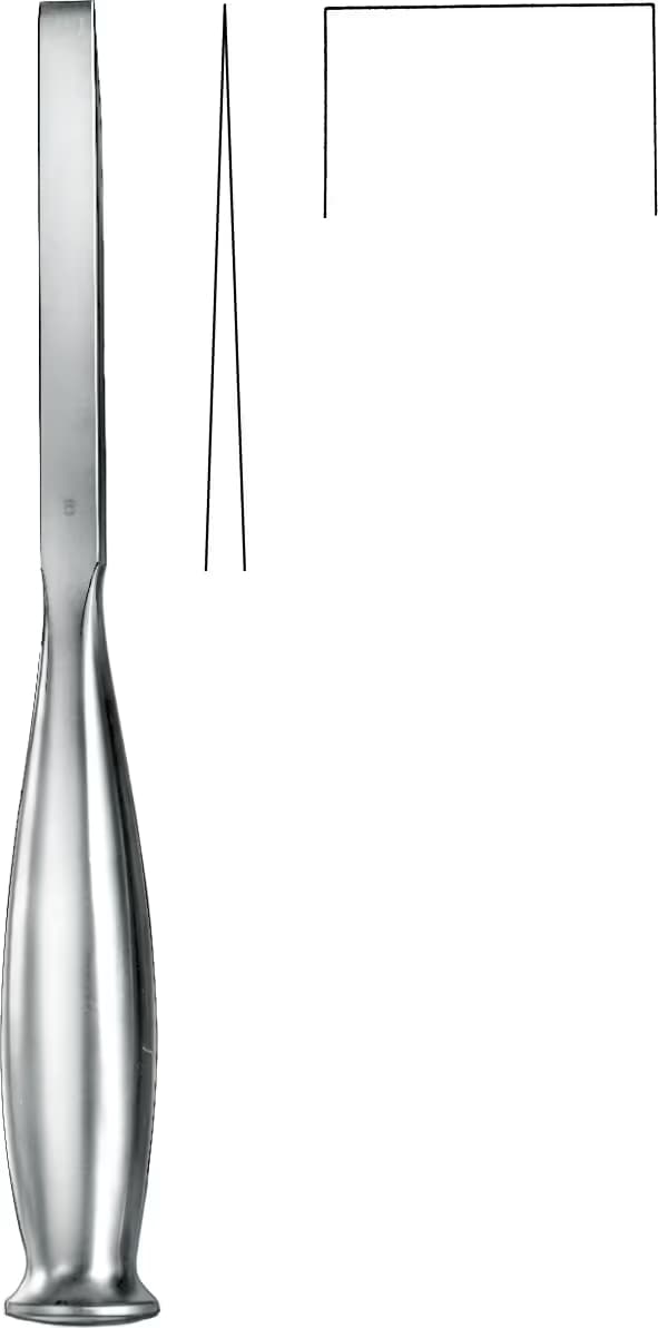 OSTEOTOM SMITH PETERSEN DÜZ 20,5cm 25mm