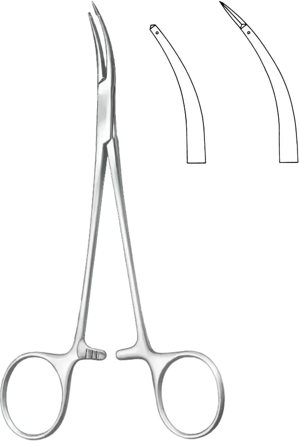 TENDON TUTUCU KLEMP 15CM EĞRİ