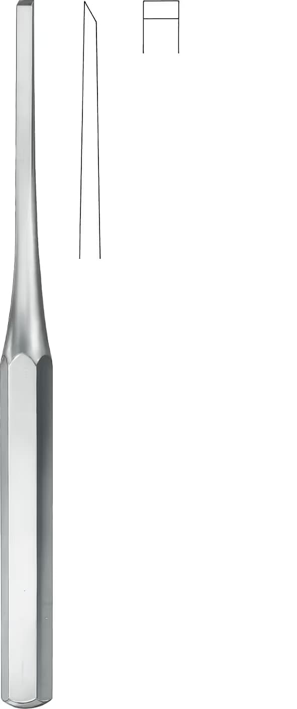 OSTEOTOM HIBBS DÜZ 24,5cm 6mm