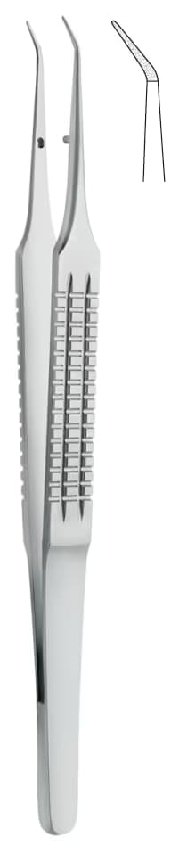 PENSET MİKRO DÜZ SAP 15CM 0,40MM 45° AÇILI