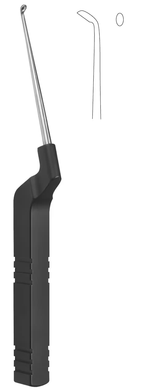 SERVİKAL MİKRO DİSEKTOMİ KÜRETİ GERİYE AÇILI 21,5CM 00