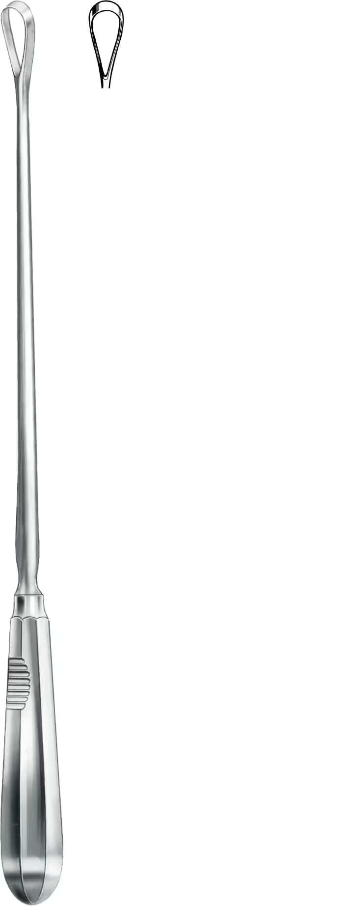 UTERINE KÜRET RECAIMER 30CM KESKİN SERT 6 23,5MM