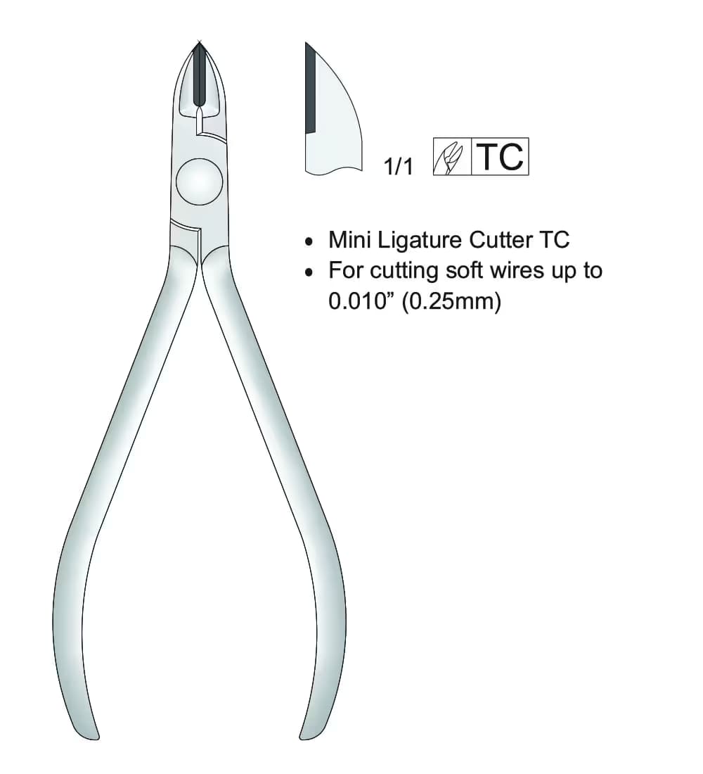 Tc Küçük Ligatür Kesici Yumuşak Teller İçin 120Mm