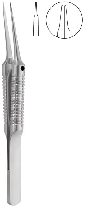 PENSET MİKRO YUVARLAK SAP 10° AÇILI 11CM 0,20MM