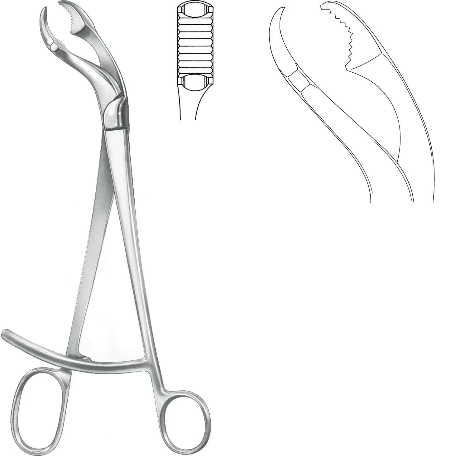 KEMİK KLEMPİ MERKEZ VİDALI VERBRUGGE 25,5CM 10MM