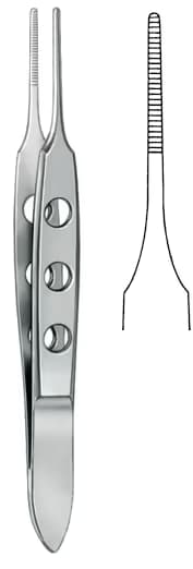 İris Penseti Bishop-Harmon dişsiz 8,5cm 0,8mm