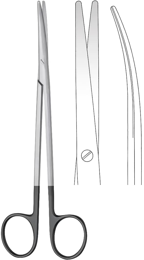 TC SUPERCUT MAKAS METZENBAUM İNCE 23cm EĞRİ