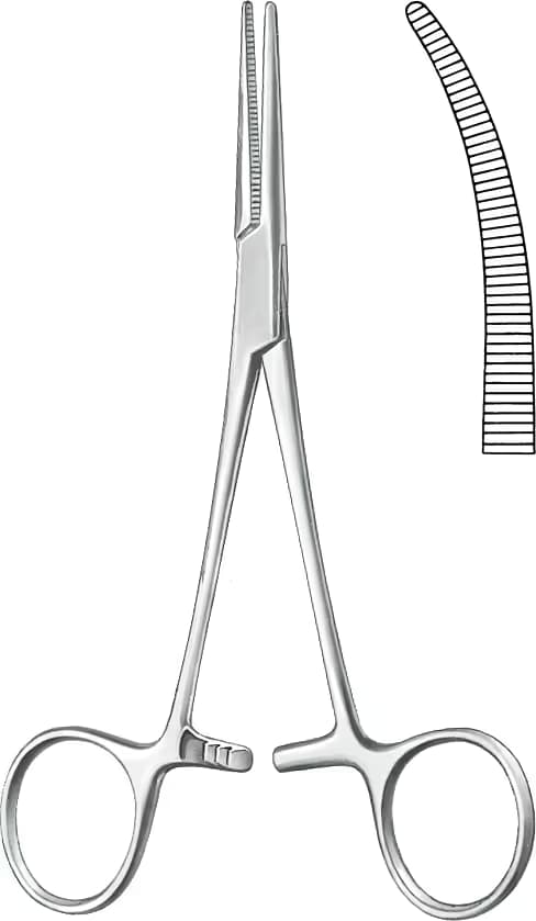 HEMOSTATİK KLEMP CRILE 14CM EGRI