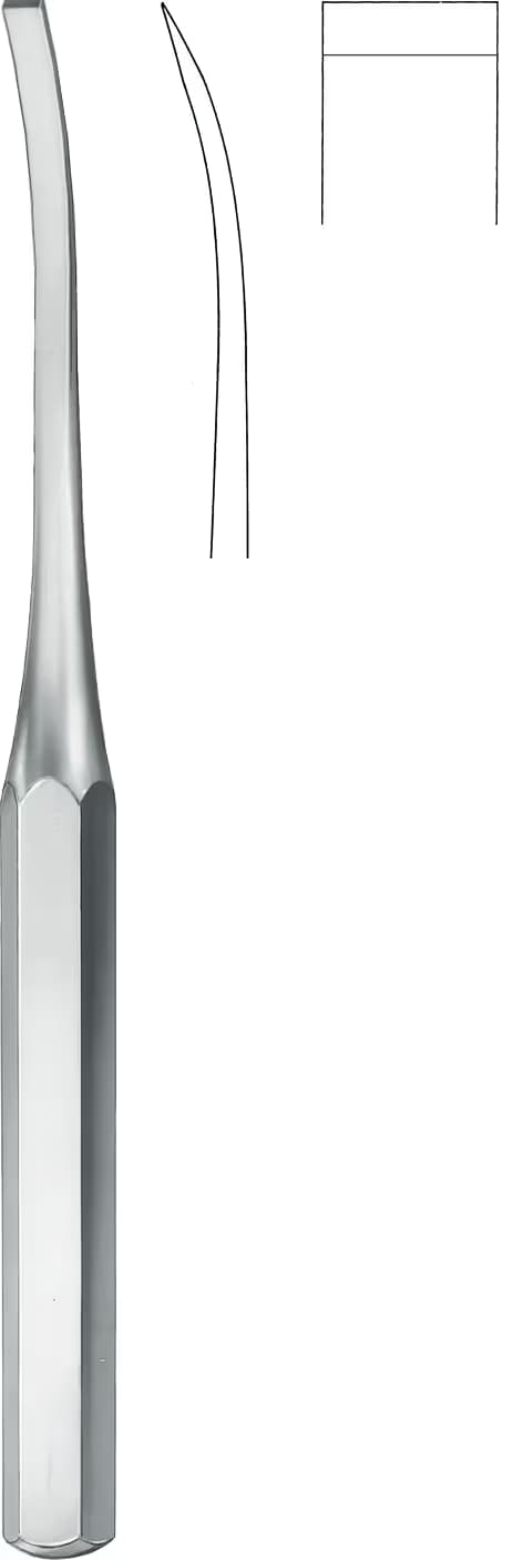 OSTEOTOM HIBBS EĞRİ 24,5cm 13mm