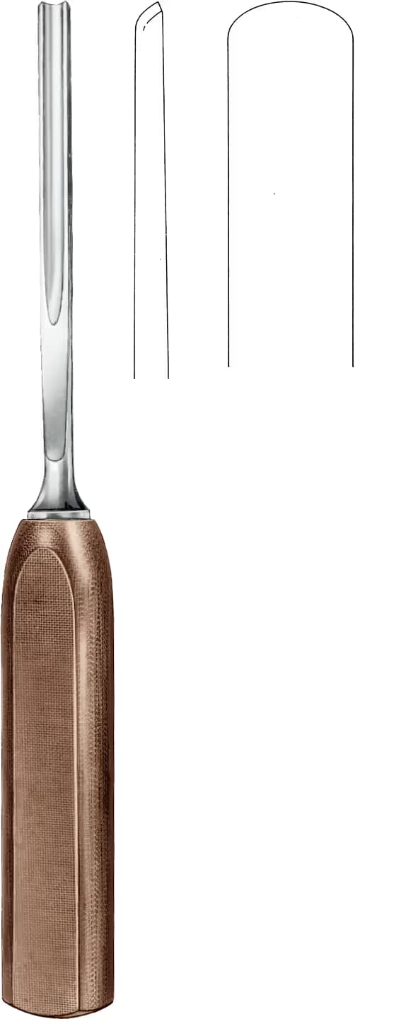 GOUGE HP SAP 25cm 15mm DÜZ